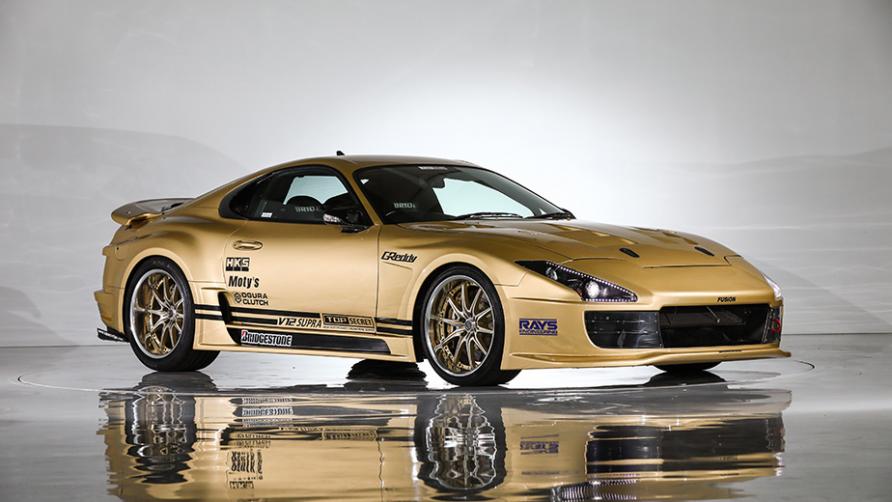 Rare Golden V12 Twin Turbo Top Secret Toyota Supra